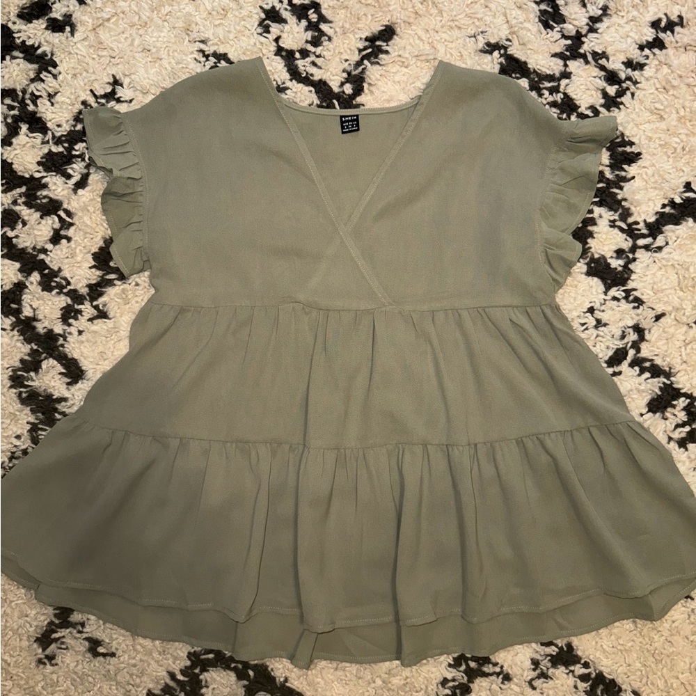 Olive green blouse